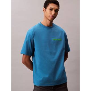 Calvin Klein Logo Relaxed Tee - Blue - XL