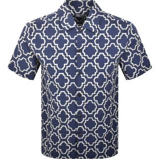 Farah Astral Short Sleeve Shirt Blue