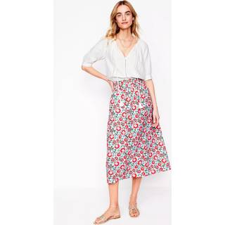 Boden Boden Doublecloth Smocked Midi 100% Bomuld Nederdele - EU 36 (UK 8)