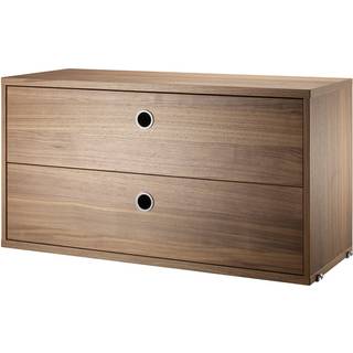 String Kommode 78x30 Cm - Hylder Mdf Grå - LH7830-61-1