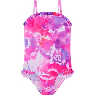 Angels By Accessorize Girls Ruffle Tie Dye Swimsuit122128cm