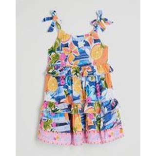 River Island River Island Blue Girls Printed Tiered Dress