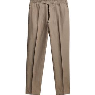 J.Lindeberg Soren Drape Linen Pants Nutmeg