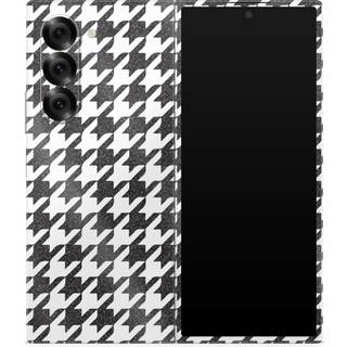 Glans glitter telefon hud kompatibel med Samsung Galaxy Z fold 6 - Houndstooth - Premium 3m vinylbeskyttende indpakningskumafd?kning - Let at anv