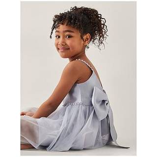 Monsoon Monsoon Kjole med Perleudsmykning og Sløjfe - 110116cm