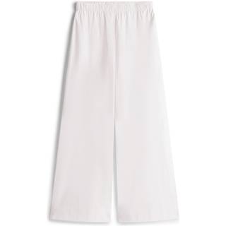 Wide Leg Relaxed Poplin Trousers
