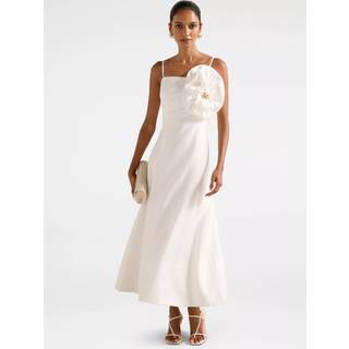 Forever New Forever New Felicia Petite Blomster Midi-kjole Indeholder Hør