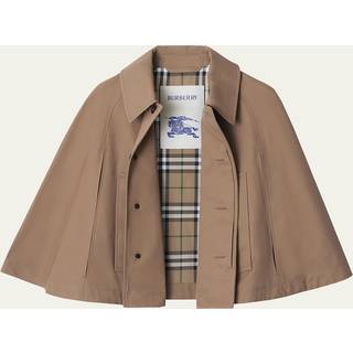 Burberry Cropped gabardine cape - green - S