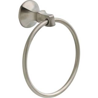 Delta 76446-SS Ashlyn Wall Mount Round Lukket h?ndkl?der Ring Badware Tilbeh?r i rustfrit st?l