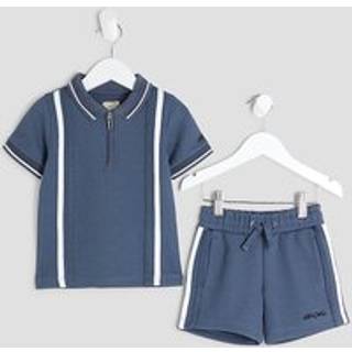 River Island Boys Textured Stripe Polo Set8692cm