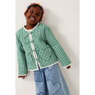 Monsoon Monsoon Green Gingham Tie 100% Cotton Jacket