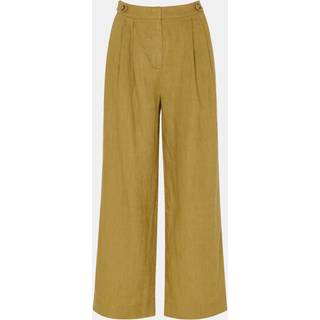 Whistles Whistles Green Millie 100% Linen Trousers