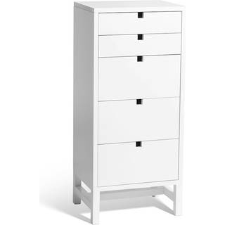 Mavis Falsterbo Chest Of Drawers Small 5 Drawers White Lacquer - Kommoder Birk Hvid - 149735L