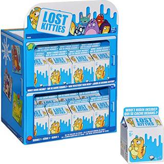 Hasbro Lost Kitties Sortiment: Mystisk kattefigur, 2 tilbehørsdele, meme-klistermærke og formgivningsmasse