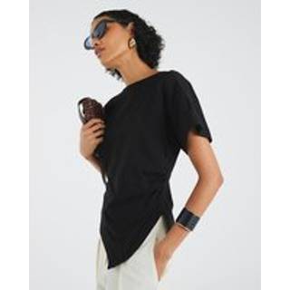 River Island River Island Black Drape Side T-Shirt