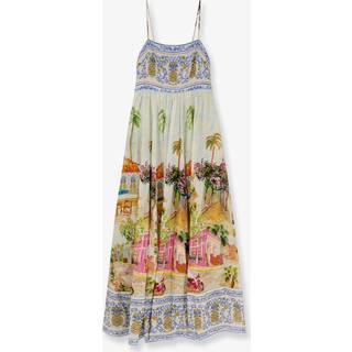 Farm Rio Printed cotton-blend maxi dress - multicoloured - XS
