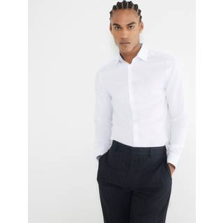 River Island River Island White Regular Fit Premium Formal Shirt - Large