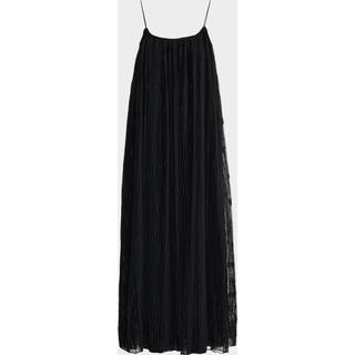 Toteme Embroidered floral tulle maxi dress - black - XL+