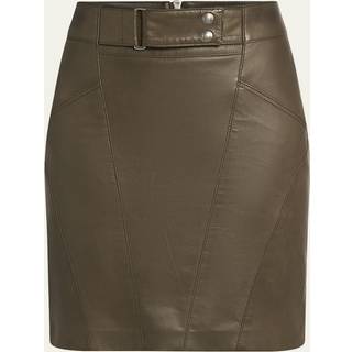 Tom Ford Leather miniskirt - green - S/M
