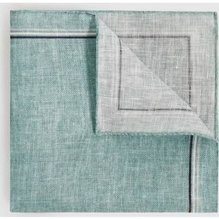 Reiss Reiss Soft Sage Fiorello Linen Pocket Square