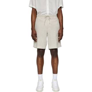 J.Lindeberg Brady Drape Linen Shorts Moonbeam