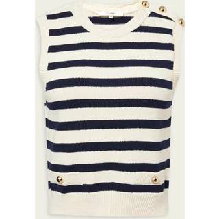 Frame The Harbor cotton-blend sweater vest - blue - S