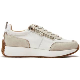 Moda in Pelle Moda in Pelle Delphinea Chunky Lace Up Leather Runner White Trainers