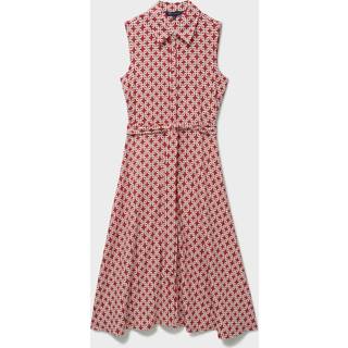 Crew Clothing Crew Clothing Company Red Emma Sleeveless Jersey Shirt Dress