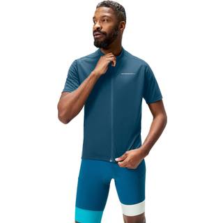 Endura Loop S/S Zipped Jersey Cykeljersey Herrer størrelse L farve blå
