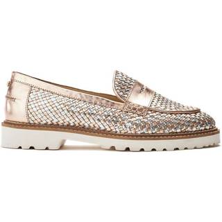 Moda in Pelle Guld Eunice Woven Leather Casual Hytteskoeu42