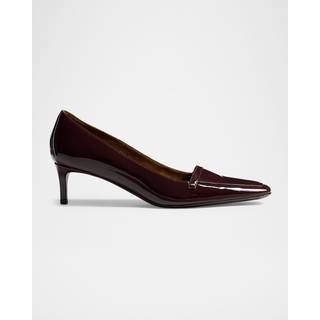 Khaite Celia 50 patent leather pumps - burgundy - EU 36