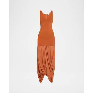 Toteme Cocoon jersey midi dress - orange - XXS