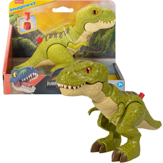Fisher-Price Imaginext Jurassic World Dinosaur Action Figur med Kid-Activated Motion 8-tommer Tyrannosaurus Rex Dino Toy