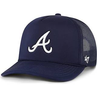 47 MLB Unisex-Adult Foam Mesh Trucker Snapback Justerbar Hat Cap (Atlanta Braves)