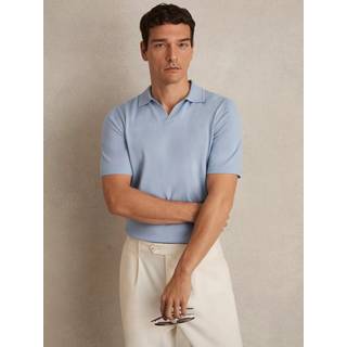 Reiss Duchie Merino Wool Poloskjorter med åben kravexlarge