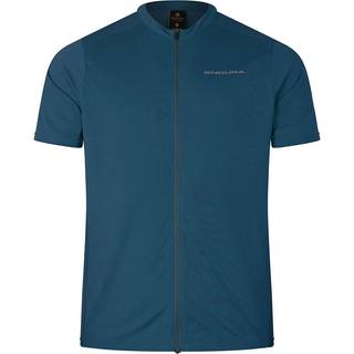 Cykeltrøje Endura Loop S/S Zipped Jersey Barra Blue
