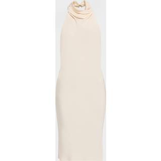 Tom Ford Halterneck silk sablÃ© cocktail dress - white - L