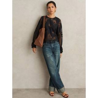 Reiss Emilia Blouse med blusset manchet44