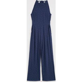 Seasalt Cornwall Seasalt Cornwall Blue Belyars Jersey Tie Neck Jumpsuit