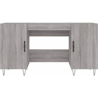 Skrivebord 140X50X75 Cm Konstrueret Træ - Grå sonoma-eg