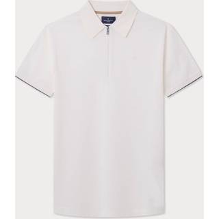 HACKETT Herren Polo-Shirt weiß Classic Fit - weiß