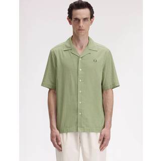 Fred Perry Seersucker Shirt Green