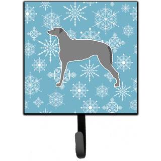 """" Caroline's Treasures Winter Snowflake Scottish Deerhound Leash eller Key Holder BB3496SH4 Lille Multicolor """"