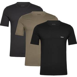 BOSS BLACK 3-Pack Crew Neck T-Shirt Grey/Green/Black