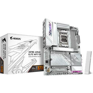 GIGABYTE AORUS X870E ELITE WIFI7 ICE Bundkort - AMD X870E - AMD AM5 socket - DDR5 RAM - ATX