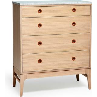 Mavis Höllviken Chest Of Drawers 4 Drawers Light Grey - Kommoder Læder Lysegrå - 14914