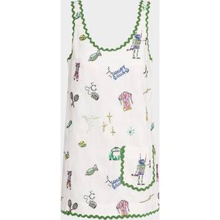 AlÃ©mais Play embroidered linen minidress - white - XL+