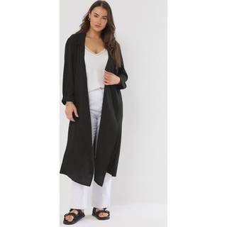 Yours Curve Yours Curve Black Longline Duster Jacket