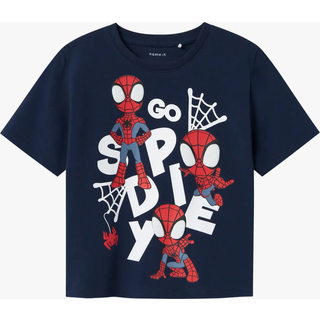Name It T-shirt Navy Blazer Med Spider-man Og 3d-effekt - Str. 3y 98cm