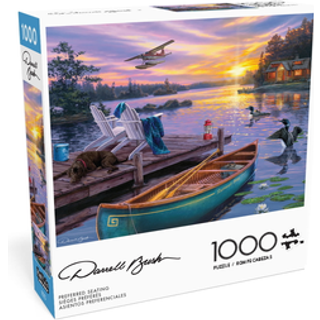 Buffalo Games - Darrell Bush - Preferred Seating - 1000 Piece Jigsaw Puzzle for Adults -Challenging Puzzle Perfekt för spelnätter - Färdig storle